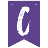 Modern Congrats Afstudeerder Paars Afstuderen Vlaggetjes (Tweede vlag)