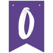 Modern Congrats Afstudeerder Paars Afstuderen Vlaggetjes (Derde vlag)