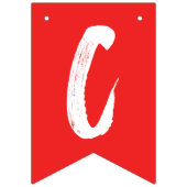 Modern Congrats Afstudeerder Red Afstuderen Vlaggetjes (Tweede vlag)