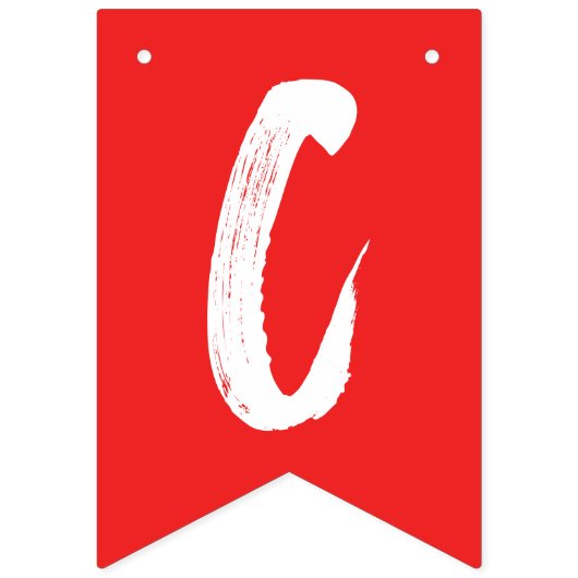 Modern Congrats Afstudeerder Red Afstuderen Vlaggetjes (Tweede vlag)