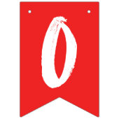 Modern Congrats Afstudeerder Red Afstuderen Vlaggetjes (Derde vlag)