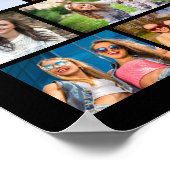 Modern Congrats Afstuderen 52 fotocollage Poster (Hoek)