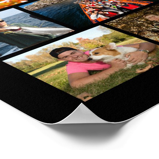 Modern Congrats Afstuderen 59 fotocollage Poster (Hoek)