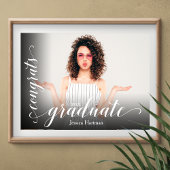 Modern Congrats Afstuderen foto Poster
