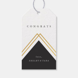 Modern Congrats Faux Folie Cadeaulabel