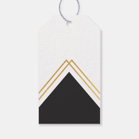 Modern Congrats Faux Folie Cadeaulabel (Achterkant)