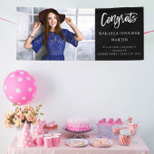 Modern Congrats H L Photo Afstuderen Banner - zwar