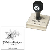 Modern Conical Shell Rubberstempel (Gestempeld)