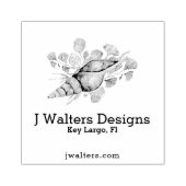 Modern Conical Shell Rubberstempel (Afrduk)