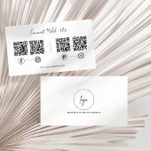 Modern Connect Met Ons QR Code Social Media Logo Visitekaartje