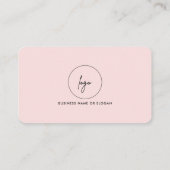 Modern Connect Met Ons QR Code Social Media Roze Visitekaartje (Achterkant)