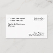 Modern constructie dak embleem visitekaartje (Achterkant)