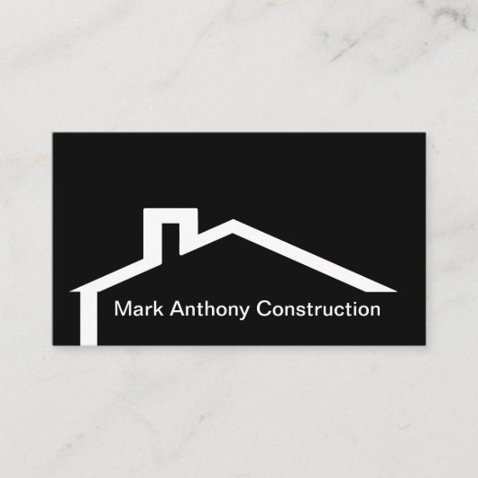 Modern constructie dak embleem visitekaartje (Voorkant)