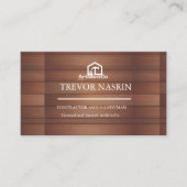 Modern Construction Handyman Carpenter Tools Wood  Visitekaartje (Voorkant)