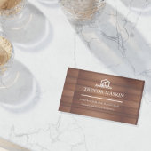 Modern Construction Handyman Carpenter Tools Wood  Visitekaartje