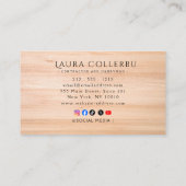 Modern Construction Handyman Carpenter Visitekaartje (Achterkant)