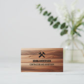 Modern Construction Handyman Contractor Renovation Visitekaartje (Staand voorkant)