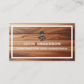 Modern Construction Handyman Contractor Renovation Visitekaartje (Voorkant)