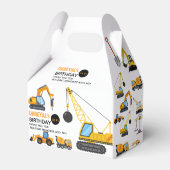 Modern Construction Simple Kid's Birthday Bedankdoosjes (Voorkant Zijde)