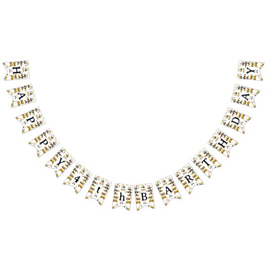 Modern Construction Simple Kid's Birthday Vlaggetjes (Alle)