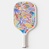MODERN, CONTEMPORAIRE BOTANISCHE AFDRUKKING PICKLEBALL PADDLE (Achterkant)