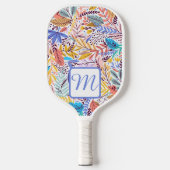MODERN, CONTEMPORAIRE BOTANISCHE AFDRUKKING PICKLEBALL PADDLE (Voorkant)