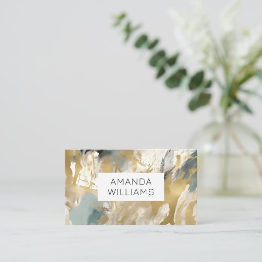 Modern Contemporary Abstract Consultant Visitekaartje (Staand voorkant)