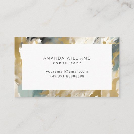 Modern Contemporary Abstract Consultant Visitekaartje (Achterkant)