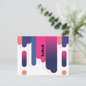 Modern Contemporary Arch Line Art Minimal Briefkaa Briefkaart (Staand voorkant)