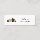 Modern Contemporary Design Consultant QR code  Mini Visitekaartje (Voorkant)