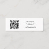 Modern Contemporary Design Consultant QR code  Mini Visitekaartje (Achterkant)