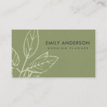 MODERN CONTEMPORARY GREEN KRAFT WHITE LEAVES