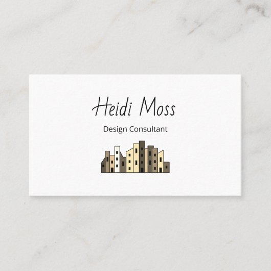 Modern Contemporary QR code Design Consultant  Visitekaartje (Voorkant)