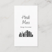 Modern Contemporary QR code Design Consultant  Visitekaartje (Voorkant)