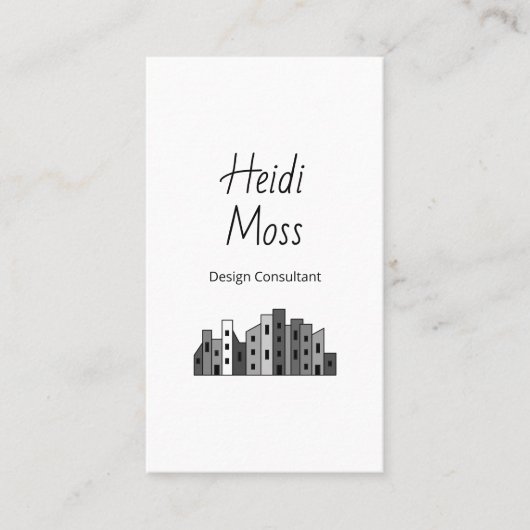 Modern Contemporary QR code Design Consultant Visitekaartje (Voorkant)