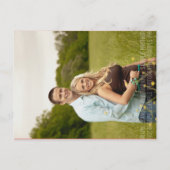 Modern Contemporary Save the Date Photo Briefkaart (Achterkant)