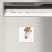 Modern Contour Portret Magneet (Insitu (Vaatwasser))