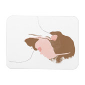 Modern Contour Portret Magneet (Horizontaal)