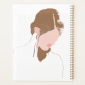 Modern Contour Portret Planner (Achterkant)