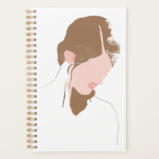 Modern Contour Portret Planner (Voorkant)
