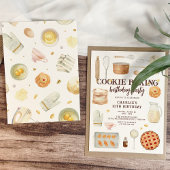 Modern Cookie Bakken Verjaardagsfeest Kaart