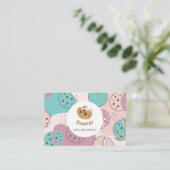 Modern Cookie Business voor bakkerij of banketbakk Visitekaartje (Staand voorkant)