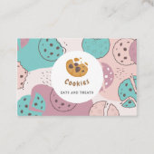 Modern Cookie Business voor bakkerij of banketbakk Visitekaartje (Voorkant)