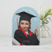 Modern COOL 4 SCHOOL foto afstudeerder boogaankond Kaart (Staand voorkant)