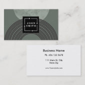 Modern Cool Abstract Art Visitekaartje (Voorkant / Achterkant)