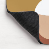 Modern Cool abstract Bourgogne en bruin Abstract Muismat (Hoek)