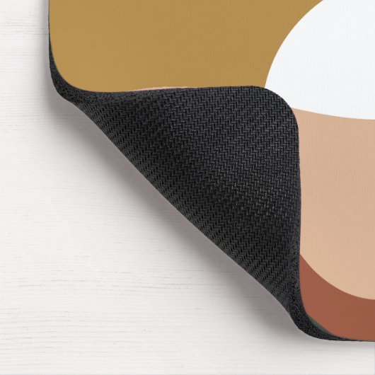 Modern Cool abstract Bourgogne en bruin Abstract Muismat (Hoek)