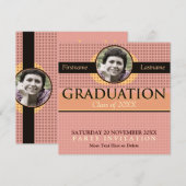 Modern Cool Afstuderen met foto-uitnodiging Kaart (Voorkant / Achterkant)