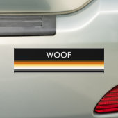 Modern Cool and Elegant Gay Beer Pride Flag WOOF Bumpersticker (Op auto)
