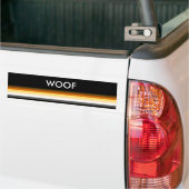 Modern Cool and Elegant Gay Beer Pride Flag WOOF Bumpersticker (Op Truck)